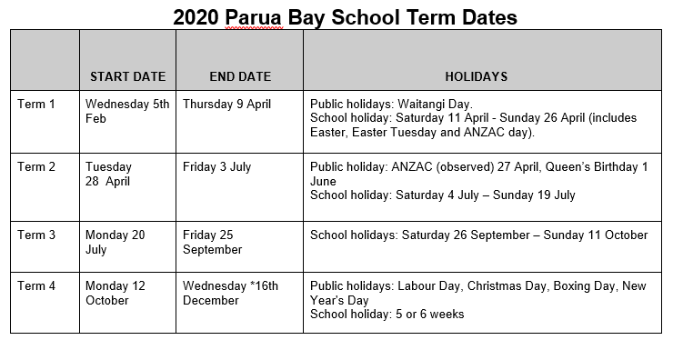 Parua Bay School Newsletter 28th November 2019 - Term 4, Week 7